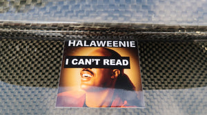 STEVIE WOUNDER I CAN'T READ STICKER